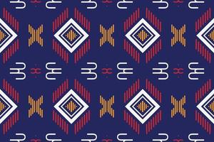vector patrón étnico. bordado sin costuras ikat, alfombras estampadas tradicionales es un patrón creado mediante la combinación de formas geométricas. diseño para imprimir. utilizando en la industria de la moda.