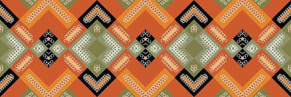 Ikat Seamless Pattern  ikat texture batik textile seamless pattern digital vector design for Print saree Kurti Borneo Fabric border brush symbols swatches cotton