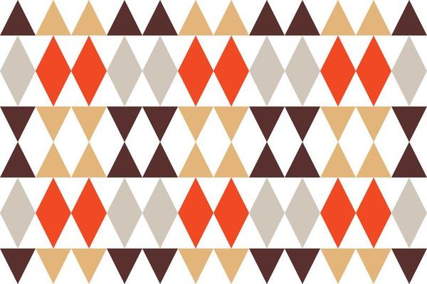 Abstract geometrical shapes seamless pattern It consists of a polyhedron such as a circle square triangle Used in the textile industry, fabric pattern, paper, wallpaper, book cover