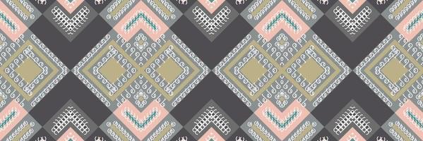 Ikat Seamless Pattern  ikat texture batik textile seamless pattern digital vector design for Print saree Kurti Borneo Fabric border brush symbols swatches designer