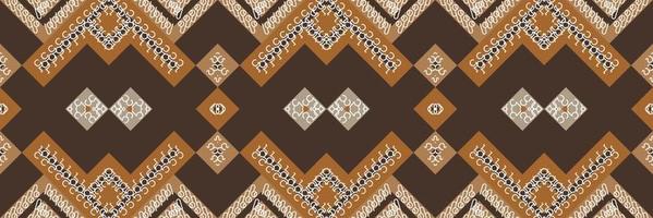 Ethnic Aztec Ikat Seamless Pattern Textile Motif ikat seamless pattern digital vector design for Print saree Kurti Borneo Fabric Aztec brush symbols swatches designer