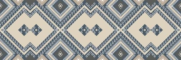 patrón sin costuras ikat ikat triángulo batik textil patrón sin costuras diseño de vector digital para imprimir saree kurti borneo borde de tela símbolos de pincel muestras elegantes