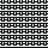 Minimalist geometric background. Abstract Monochrome Minimalist vector seamless pattern. Minimalist stylish abstract texture. Repeating geometric braided lines from rectangular tiles.