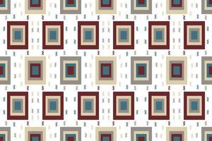 Very Beautiful Modern geometrical shapes seamless pattern It consists of a polyhedron such as a circle square triangle Used in the textile industry, fabric pattern, paper, wallpaper, book cover vector