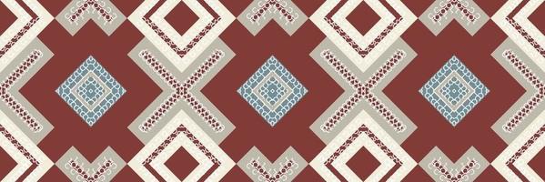 ikat patrón sin costuras ikat vector batik textil patrón sin costuras diseño de vector digital para imprimir saree kurti borneo borde de tela símbolos de pincel muestras elegantes