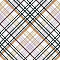 plaid patterns design textile is made with alternating bands of coloured pre dyed threads woven as both warp and weft at right angles to each other. vector
