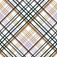 plaid patterns design textile is made with alternating bands of coloured pre dyed threads woven as both warp and weft at right angles to each other. vector