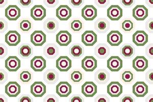 Trendy Modern geometry shapes seamless pattern It consists of a polyhedron such as a circle square triangle Used in the textile industry, fabric pattern, paper, wallpaper, book cover vector