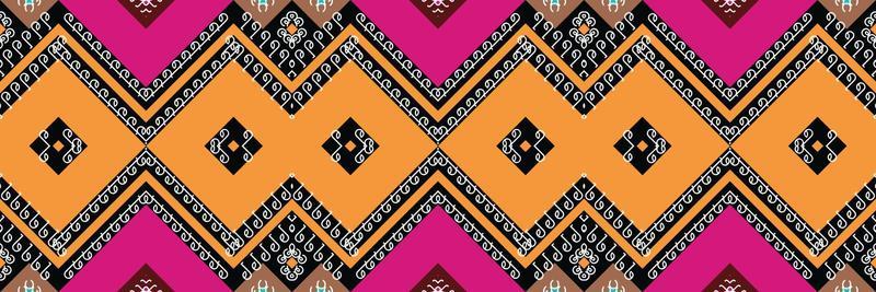 Ethnic Aztec Ikat Seamless Pattern Textile ikat diamond seamless pattern digital vector design for Print saree Kurti Borneo Fabric Aztec brush symbols swatches designer