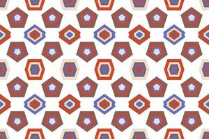 Mosaic Modern geometrical shapes vector seamless pattern It consists of a polyhedron such as a circle square triangle Used in the textile industry, fabric pattern, paper, wallpaper, book cover