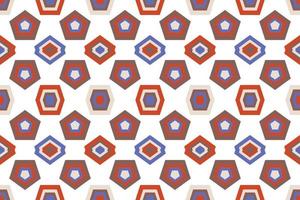 Mosaic Modern geometrical shapes vector seamless pattern It consists of a polyhedron such as a circle square triangle Used in the textile industry, fabric pattern, paper, wallpaper, book cover