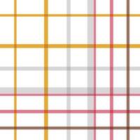 check tartan pattern fabric design texture is made with alternating bands of coloured pre dyed threads woven as both warp and weft at right angles to each other. vector