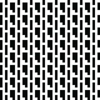 Abstract Black and White Vector seamless pattern. Modern stylish abstract texture. Repeating geometric braided lines from rectangular tiles.
