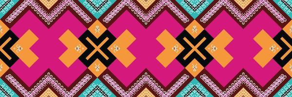 étnico azteca ikat patrón sin costuras textil ikat flor patrón sin costuras diseño de vector digital para imprimir saree kurti borneo tela azteca cepillo símbolos muestras algodón