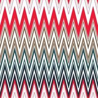 Vintage popular zigzag chevron pattern digital art print summer party backdrop design vector