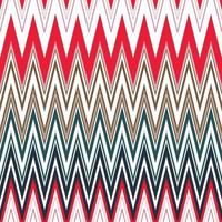 Vintage popular zigzag chevron pattern digital art print summer party backdrop design vector