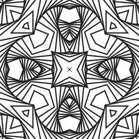 Monochrome 3D visual effect, the illusion of movement, on a white background. Geometric shapes from the black lines. vector