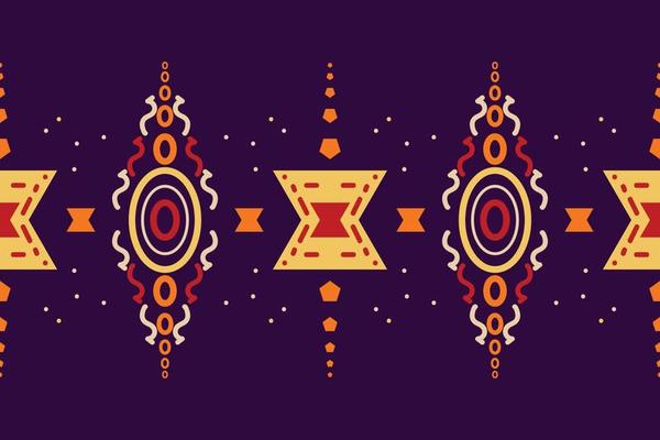 Ethnic border Ikat Seamless Pattern Textile ikat stripe seamless pattern digital vector design for Print saree Kurti Borneo Fabric border brush symbols swatches stylish