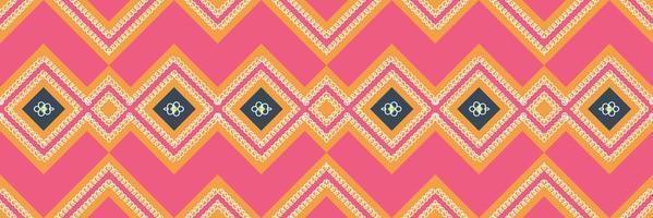 Ikat Indian ethnic pattern. traditional pattern African art It is a pattern created by combining geometric shapes. Design for print. Using in the fashion industry. vector