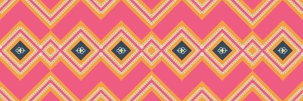 Ikat Indian ethnic pattern. traditional pattern African art It is a pattern created by combining geometric shapes. Design for print. Using in the fashion industry. vector