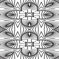 3D Curvature. Pop art design monochrome seamless pattern Abstract dynamical crumpled texture. 3D pattern. The illusion of movement pattern. vector