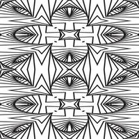 3D Curvature. Pop art design monochrome seamless pattern Abstract dynamical crumpled texture. 3D pattern. The illusion of movement pattern. vector