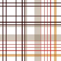 check plaid pattern seamless textile is made with alternating bands of coloured pre dyed threads woven as both warp and weft at right angles to each other. vector