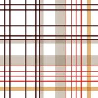 check plaid pattern seamless textile is made with alternating bands of coloured pre dyed threads woven as both warp and weft at right angles to each other. vector