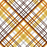 plaid patterns seamless textile is made with alternating bands of coloured pre dyed threads woven as both warp and weft at right angles to each other. vector