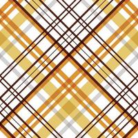 plaid patterns seamless textile is made with alternating bands of coloured pre dyed threads woven as both warp and weft at right angles to each other. vector