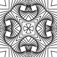Monochrome 3D Vector illustration. Abstract dynamical crumpled texture. 3D pattern. The illusion of movement pattern.