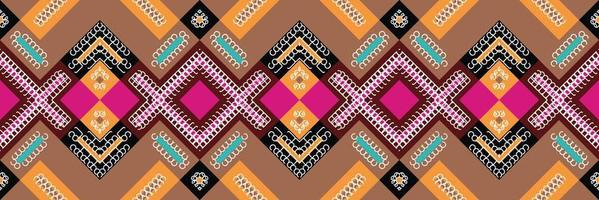 Ethnic Aztec Ikat Seamless Pattern Textile ikat floral seamless pattern digital vector design for Print saree Kurti Borneo Fabric Aztec brush symbols swatches designer