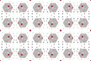 Style geometrical shapes seamless pattern It consists of a polyhedron such as a circle square triangle Used in the textile industry, fabric pattern, paper, wallpaper, book cover vector
