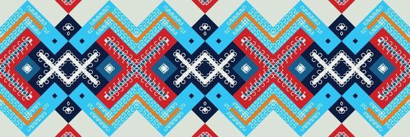 Pattern simple ethnic design in the Philippines. traditional patterned old saree dress design It is a pattern created by combining geometric shapes. Design for print. Using in the fashion industry. vector