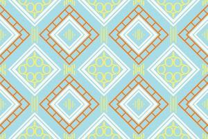 diseño étnico simple en Filipinas. alfombras estampadas tradicionales es un patrón creado mediante la combinación de formas geométricas. diseño para imprimir. utilizando en la industria de la moda. vector
