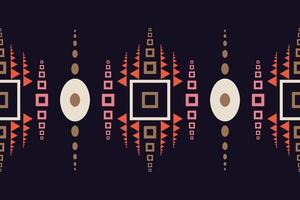 Ethnic border Ikat Seamless Pattern Textile ikat prints seamless pattern digital vector design for Print saree Kurti Borneo Fabric border brush symbols swatches cotton