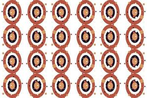 Stylish geometry shapes vector seamless pattern It consists of a polyhedron such as a circle square triangle Used in the textile industry, fabric pattern, paper, wallpaper, book cover