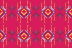 fondo de patrón étnico. diseño de vestido de sari antiguo estampado tradicional es un patrón creado mediante la combinación de formas geométricas. diseño para imprimir. utilizando en la industria de la moda. vector