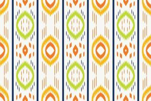 étnico ikat rayas batik textil patrón sin costuras diseño de vector digital para imprimir saree kurti borneo borde de tela pincel símbolos muestras diseñador