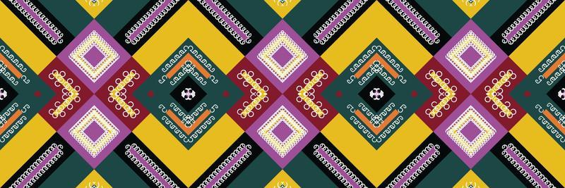 Pattern simple ethnic design in the Philippines. traditional patterned wallpaper It is a pattern created by combining geometric shapes. Design for print. Using in the fashion industry.
