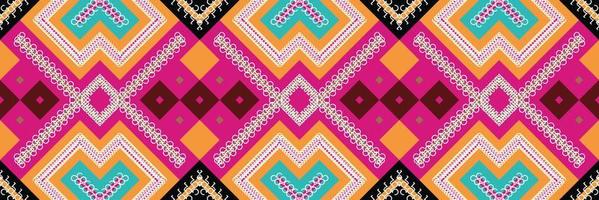 étnico azteca ikat patrón sin costuras textil ikat chevron patrón sin costuras diseño de vector digital para imprimir saree kurti borneo tela azteca cepillo símbolos muestras elegante