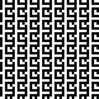 Abstract Monochrome Minimalist vector seamless pattern. Minimalist stylish abstract texture. Repeating geometric braided lines from rectangular tiles.