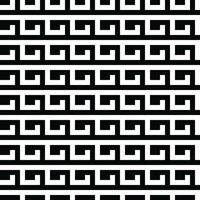 Modern geometric background. Abstract Black and White Vector seamless pattern. Modern stylish abstract texture. Repeating geometric braided lines from rectangular tiles.