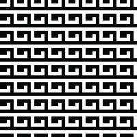 Modern geometric background. Abstract Black and White Vector seamless pattern. Modern stylish abstract texture. Repeating geometric braided lines from rectangular tiles.