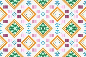Ethnic pattern background. Traditional ethnic pattern design It is a pattern created by combining geometric shapes. Design for print. Using in the fashion industry. vector