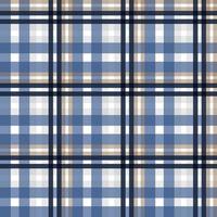 tartan pattern seamless textile is made with alternating bands of coloured pre-dyed threads woven as both warp and weft at right angles to each other. vector