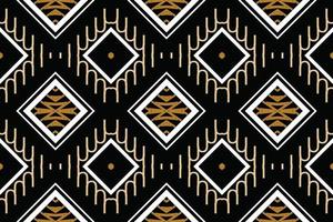 Ethnic Pattern vector. Ikat Seamless embroidery, Traditional ethnic pattern design It is a pattern created by combining geometric shapes. Design for print. Using in the fashion industry. vector