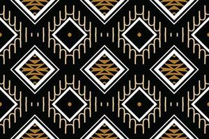 Ethnic Pattern vector. Ikat Seamless embroidery, Traditional ethnic pattern design It is a pattern created by combining geometric shapes. Design for print. Using in the fashion industry. vector