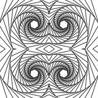 textura ondulada dinámica 3d abstracta, sobre un fondo blanco. formas geométricas de las líneas negras. vector