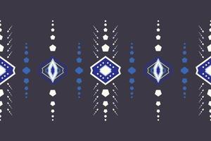 Ethnic border Ikat Seamless Pattern Textile ikat damask seamless pattern digital vector design for Print saree Kurti Borneo Fabric border brush symbols swatches designer